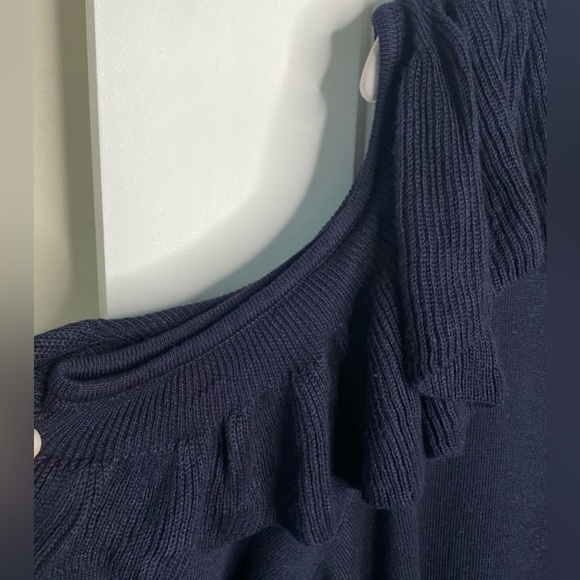 Lane Bryant Cold Shoulder Ruffle Sweater Dress Size 18/20 - Picture 3 of 3